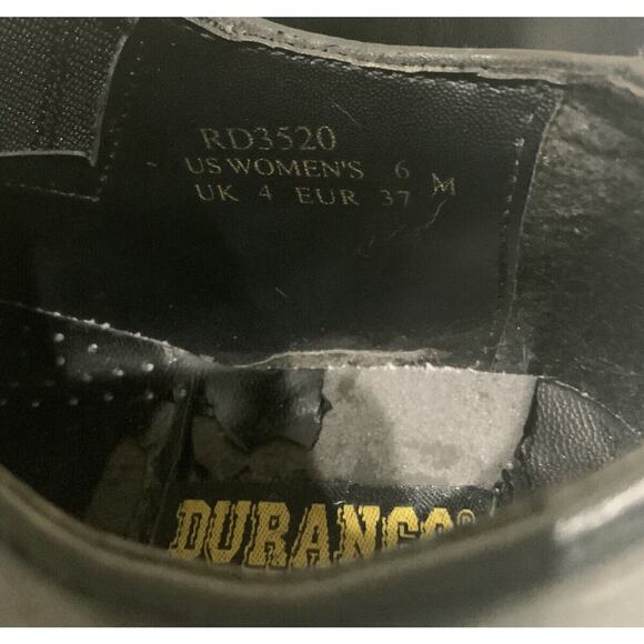 Durango Bootie Women's Size 6M Elastic Panel Slip On Cowgirl Heel Black Shoes - Picture 10 of 11